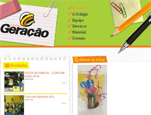 Tablet Screenshot of colegiogeracaobauru.com.br